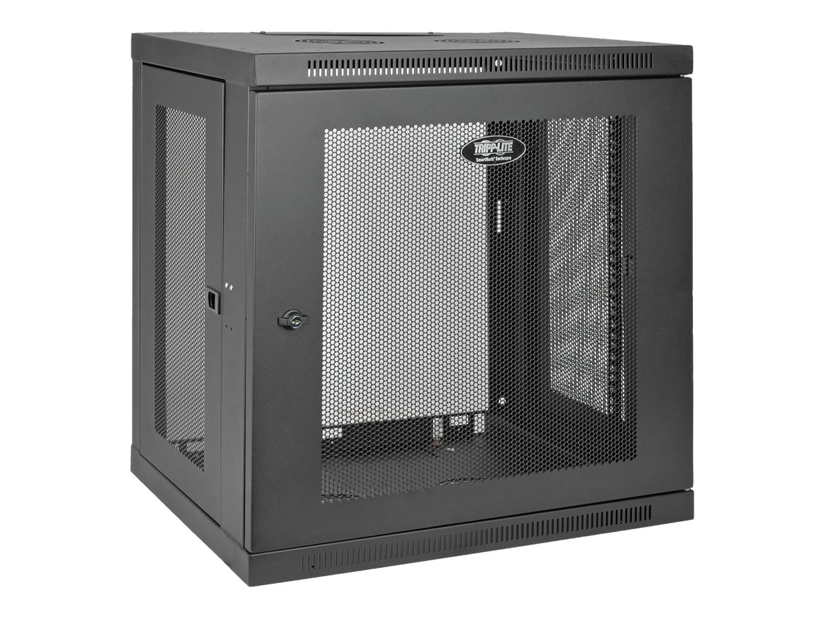 Tripp Lite 12U Wall Mount Rack Enclosure Cabinet w/ Door & Side Panels