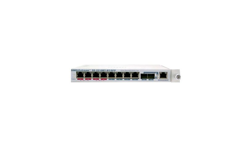 Datacom SINGLEstream SS-2210BT-BT/SFP-S - tap splitter - 10Mb LAN, 100Mb LA