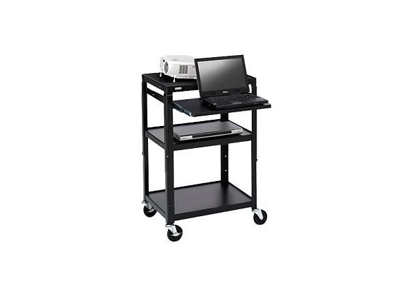 ADJ AV CART 26-42IN TALL W/SLIDE OUT