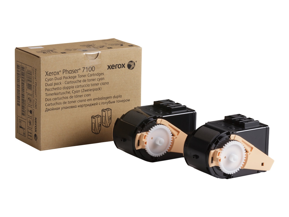 Xerox Phaser 7100 - 2-pack - High Capacity - cyan - original - toner cartridge