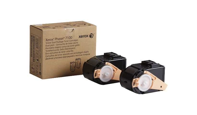 Xerox Phaser 7100 - 2-pack - High Capacity - yellow - original - toner cartridge