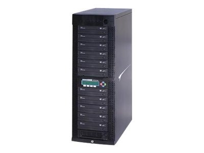 Kanguru Network DVD Duplicator 11 Target 24x with Internal Hard Drive - DVD duplicator - USB 2.0/Fast Ethernet -