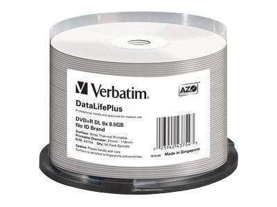 Verbatim DataLifePlus Professional - DVD+R DL x 50 - 8.5 GB - storage media