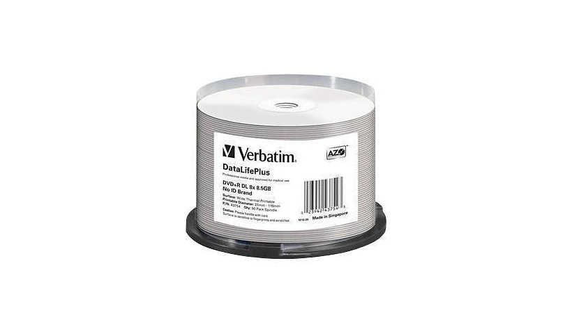 Verbatim DataLifePlus Professional - DVD+R DL x 50 - 8.5 GB - storage media