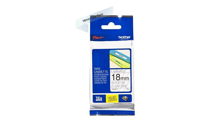 Brother TZe-141 - laminated tape - 1 cassette(s) - Roll (1.8 cm x 8 m)