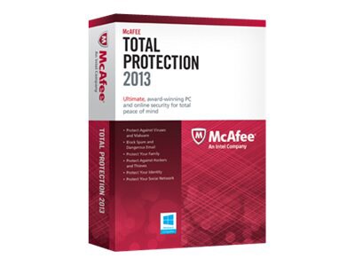 McAfee Total Protection 2013 - box pack (1 year) - 1 PC