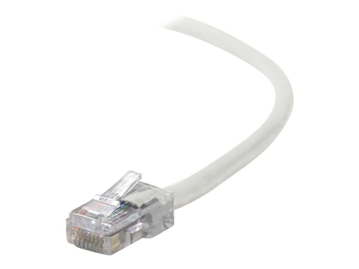 Belkin Cat5e/Cat5 15ft White Ethernet Patch Cable, No Boot, PVC, UTP, 24 AWG, RJ45, M/M, 350MHz, 15'