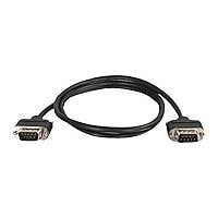 C2G CMG-Rated DB9 Low Profile Null Modem M-M - null modem cable - DB-9 to DB-9 - 3 ft