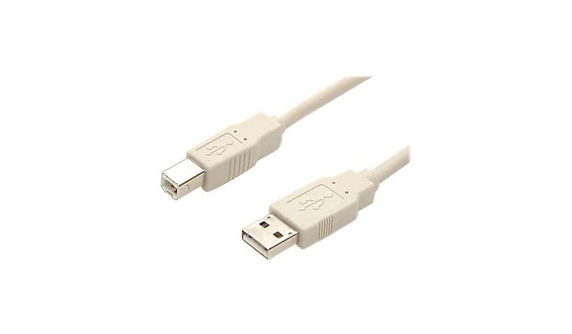 StarTech.com 15 ft Beige A to B USB 2.0 Cable - M/M - 15ft A to B USB 2.0