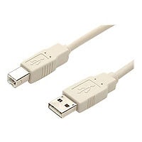 StarTech.com 15 ft Beige A to B USB 2.0 Cable - M/M - 15ft A to B USB 2.0