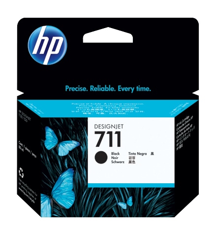 HP 711 Original Inkjet Ink Cartridge - Black - 1 Each