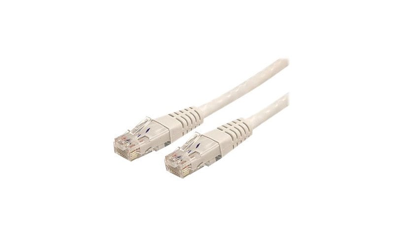 StarTech.com CAT6 Ethernet Cable 3' White 650MHz Molded Patch Cord PoE++