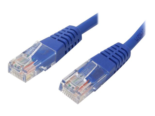 StarTech.com Cat5e Ethernet Cable 12 ft Blue - Cat 5e Molded Patch Cable
