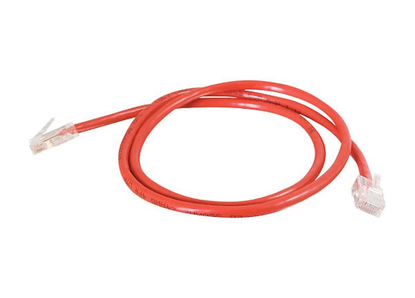 C2G Cat5e Non-Booted Unshielded (UTP) Network Patch Cable - patch cable - 15.2 m - red