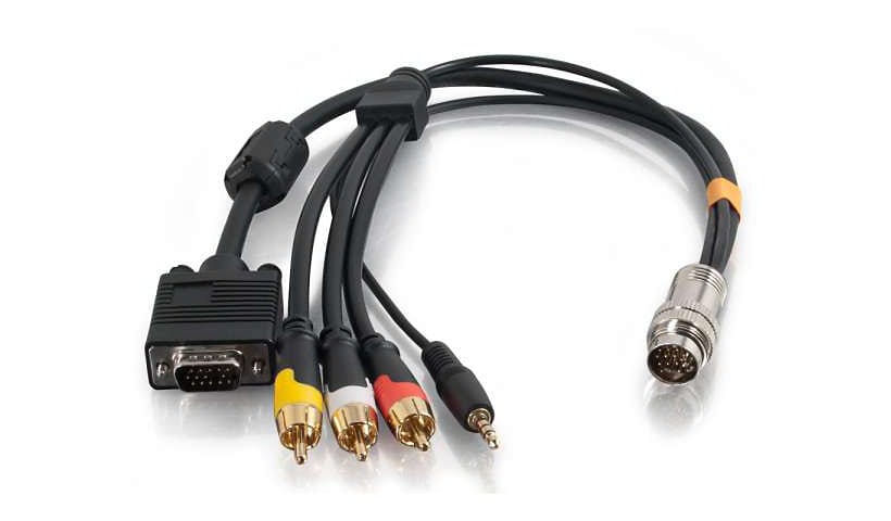 C2G 3ft RapidRun VGA + 3.5mm Audio + RCA Audio/Video - Multi-Format Cable