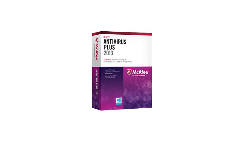 McAfee AntiVirus Plus 2013 - box pack (1 year) - 1 PC