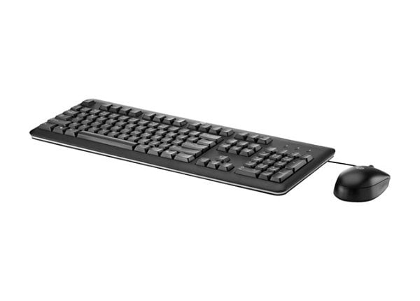 HP Wired Keyboard & Mouse Set with Mouse Pad