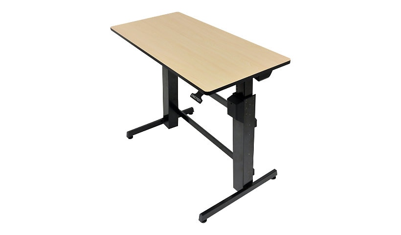 Ergotron WorkFit-D Sit-Stand Desk - sit/standing desk - rectangular - birch