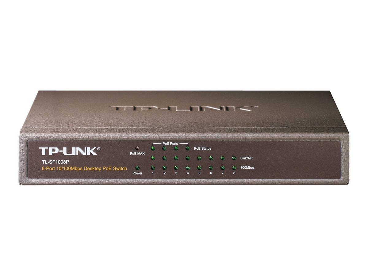 TP-Link 8-Port 10/100Mbps Desktop Switch with 4-Port PoE+
