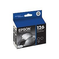 Epson 126 Dual Pack - 2-pack - High Capacity - black - original - ink cartridge