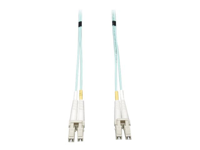 Tripp Lite 8M 10Gb Duplex Multimode 50/125 OM3 Fiber Cable LC/LC Aqua 26ft