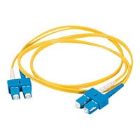 C2G 30m SC-SC 9/125 Duplex Single Mode OS2 Fiber Cable - Yellow - 100ft - p