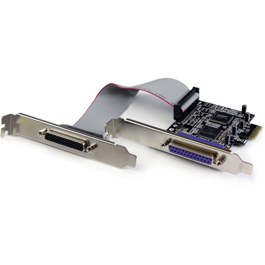 StarTech.com 2 Port PCI Express / PCI-e Parallel Adapter Card - IEEE 1284 with Low Profile Bracket
