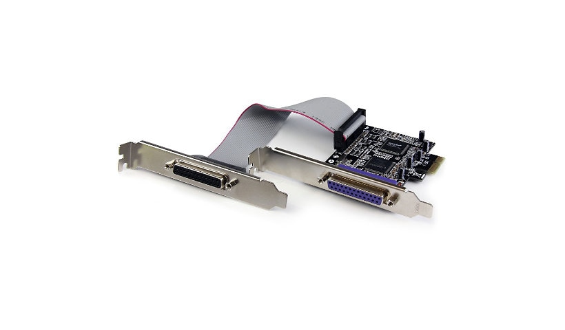 StarTech.com 2 Port PCI Express / PCI-e Parallel Adapter Card - IEEE 1284 with Low Profile Bracket