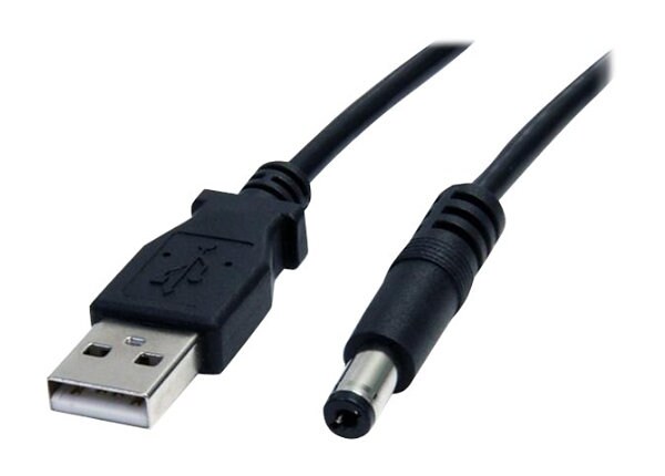StarTech.com 2m USB to Type M Barrel Cable - USB to 5.5mm 5V DC Cable - power cable - 2 m