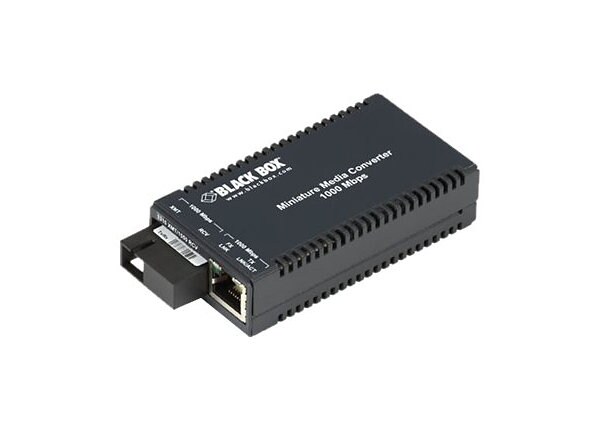 Black Box Multi-Power Miniature Media Converter - fiber media converter - Gigabit Ethernet
