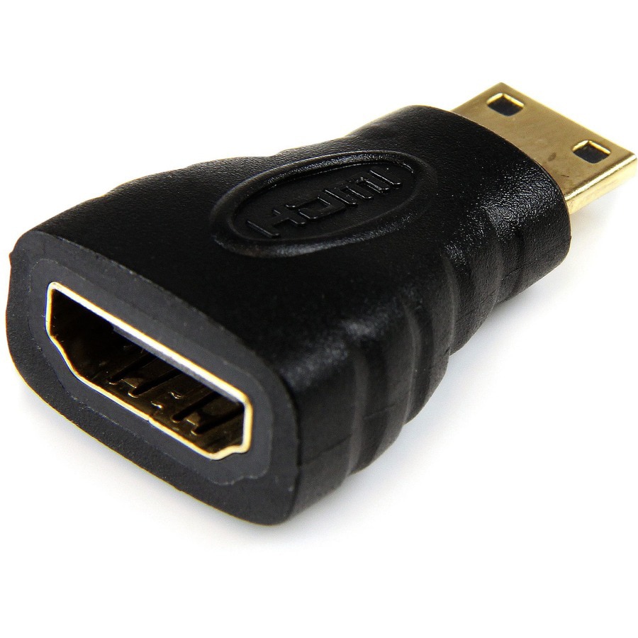 StarTech.com Adaptador de 12,5cm Mini HDMI a HDMI - HDMI de Alta Velocidad  4K - Convertidor 4K 30Hz Ultra HD - HDMI 1.4 - Conectores Chapados en Oro 