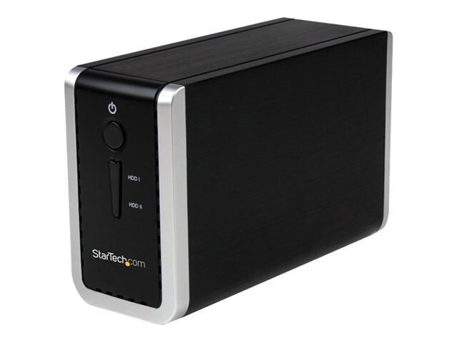 StarTech.com Dual Bay 3.5" SATA Hard Drive Enclosure 2 Bay USB 3.0 RAID HDD