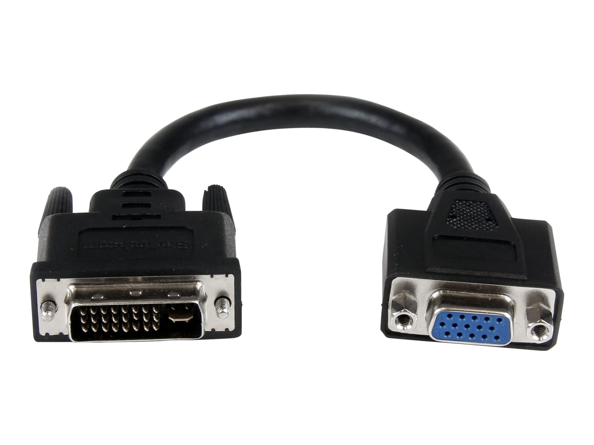 StarTech.com 8" DVI Male to VGA Female Cable Adapter - DVI-I to VGA Dongle