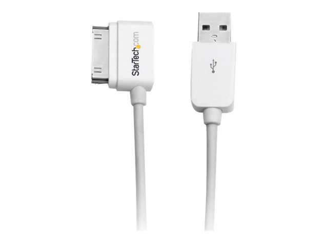 StarTech.com 1m Left Angle Apple 30-pin Dock to USB Cable iPhone iPod iPad