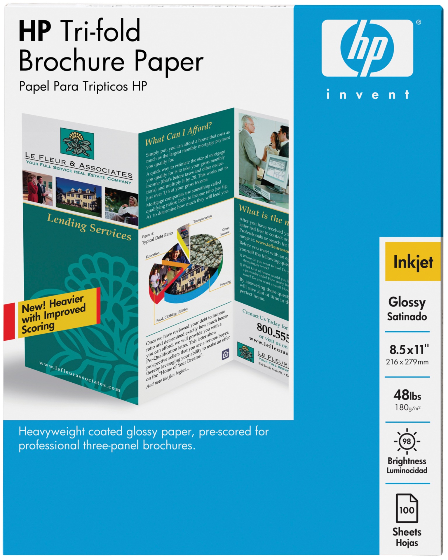 HP Tri-fold Brochure Paper