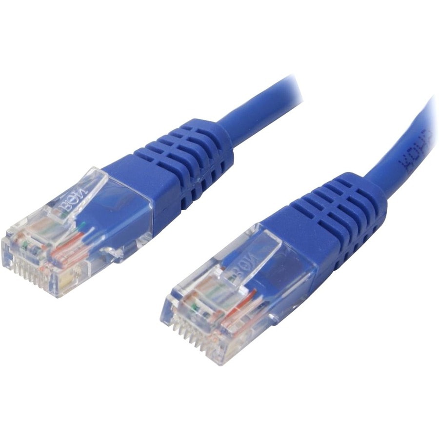 StarTech.com 5ft Blue CAT5e Cable - Gigabit Ethernet Cable - Molded CAT5e Patch Cord Network Cable - M/M