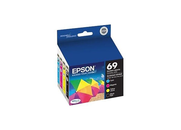 Epson 69 - 4-pack - black, yellow, cyan, magenta - original - ink cartridge