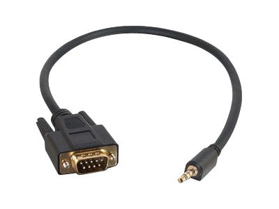 Lustre Parche Incompetencia C2G 1.5ft Velocity DB9 Male to 3.5mm Male Serial RS232 Adapter Cable -  02444 - Cable Connectors - CDW.com