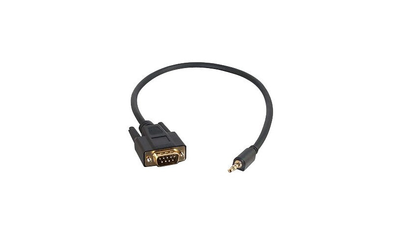 C2G 1.5ft Velocity DB9 Male to 3.5mm Male Serial RS232 Adapter Cable