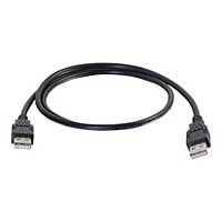 C2G 3.3ft USB Cable - USB A to USB A Cable - USB 2.0 - Black - M/M