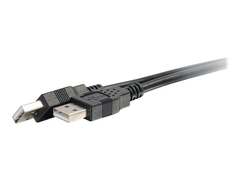 Thumbnail 4 of 6 for C2G 3.3ft USB Cable - USB A to USB A Cable - USB 2.0 - Black - M/M