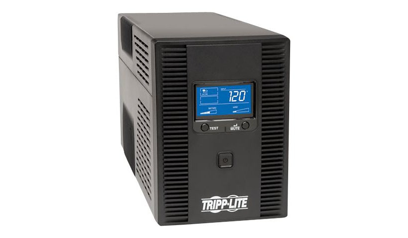 Tripp Lite UPS Smart LCD 120V 50/60Hz 1500VA 900W Line-Interactive AVR, Tower, Battery Back-Up LCD, USB, 10 Outlets -