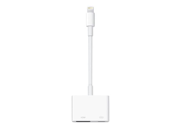 Apple Lightning Digital AV Adapter - iPad / iPhone / iPod audio / video / charging / data adapter - HDMI / Lightning