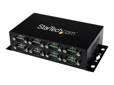 StarTech.com 8 Port USB to DB9 RS232 Serial Adapter Hub – Wall Mountable