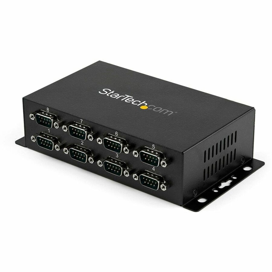 StarTech.com USB to Serial Adapter Hub - 8 Port - Industrial - Wall Mount -