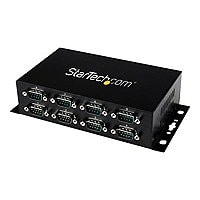 StarTech.com 8 Port USB to DB9 RS232 Serial Adapter Hub – Wall Mountable