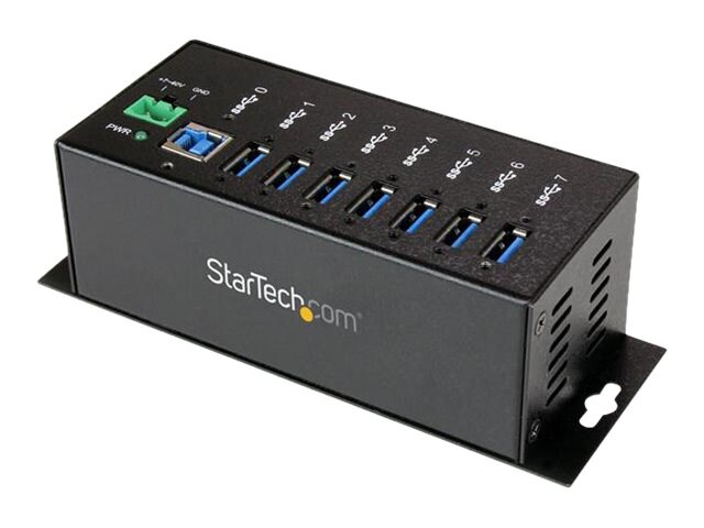StarTech.com 7 Port Metal Industrial SuperSpeed USB 3.0 Hub – Mountable
