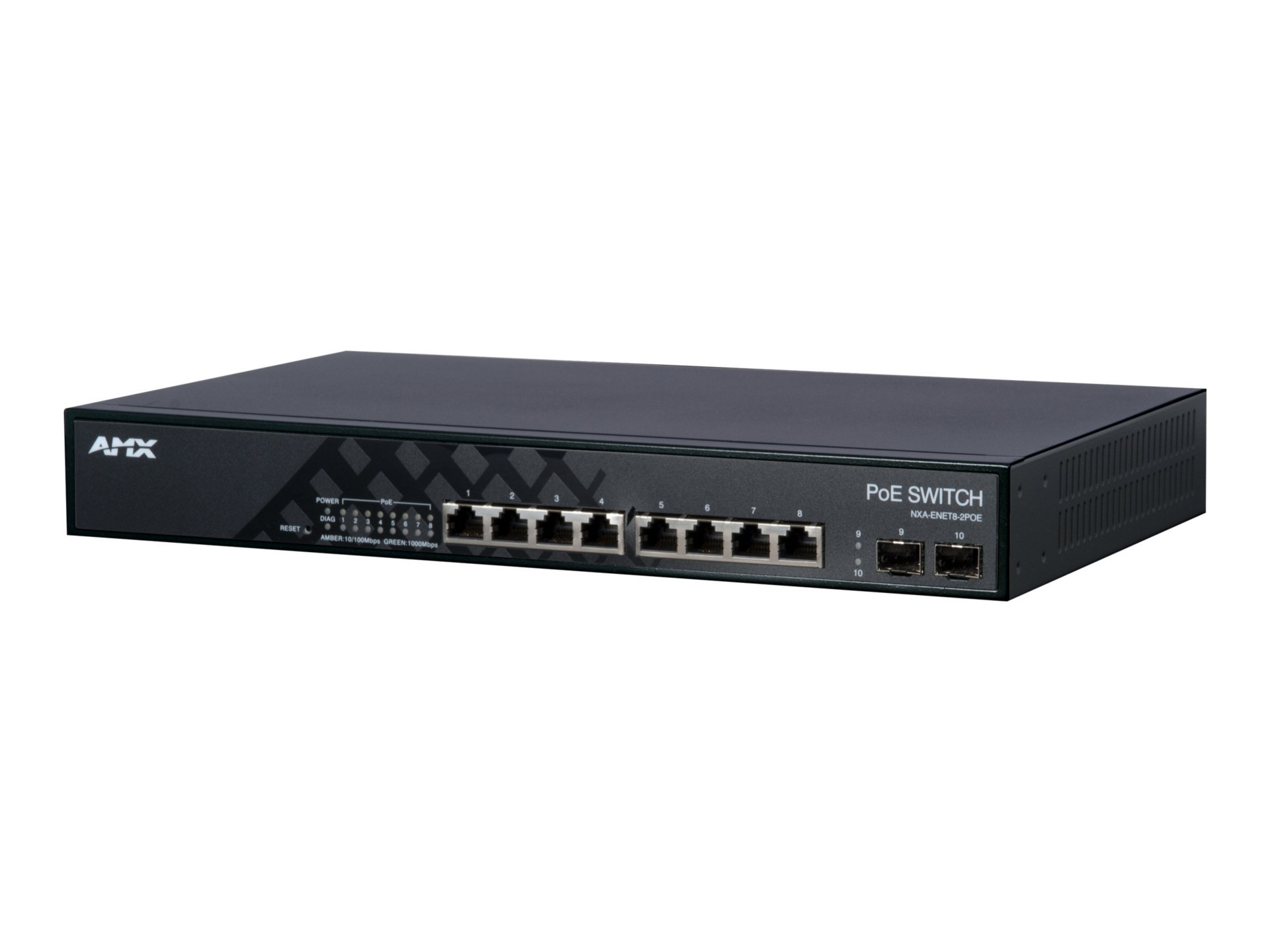 AMX NXA-ENET8-2PoE - switch - 8 ports - managed