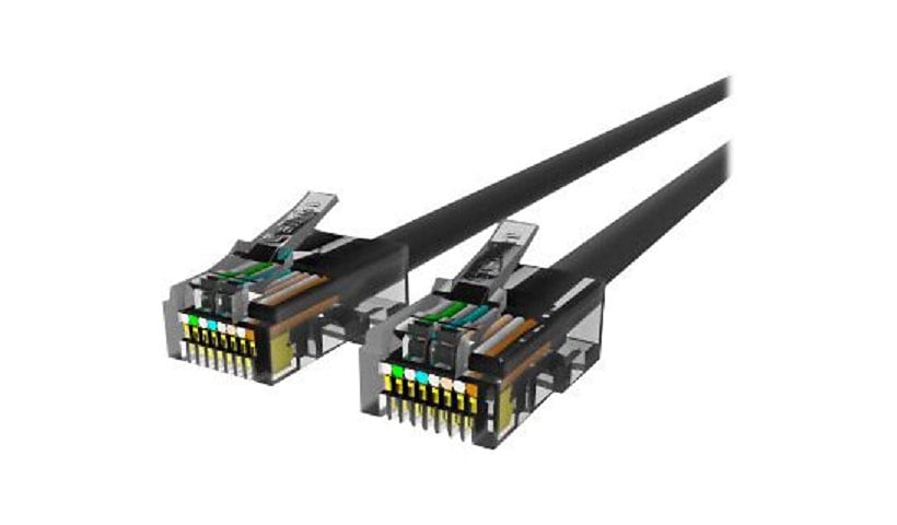 Belkin Cat5e/Cat5 3ft Black Ethernet Patch Cable, No Boot, PVC, UTP, 24 AWG, RJ45, M/M, 350MHz, 3'