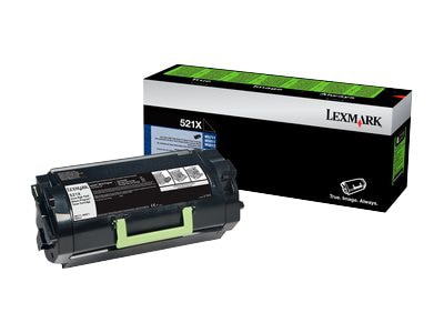 Lexmark 521X - Extra High Yield - black - original - toner cartridge - LCCP, LRP